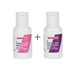 Sıvı Gıda Boyası - 20ml - Pembe ve Mor