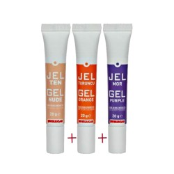 Tüp Jel Gıda Boyası - 20 gr - Ten-Turuncu-Mor