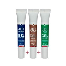 Tüp Jel Gıda Boyası - 20 gr - Lacivert-Vizon-Yeşil