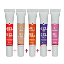 Tüp Jel Gıda Boyası - 20 gr - Mercan-Ten-Turuncu-Mor-Pembe