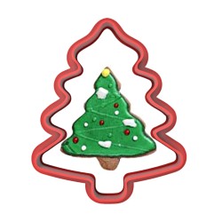 Noel Yılbaşı Çam Ağacı Kurabiye Kalıbı Şekillendirici Kopat