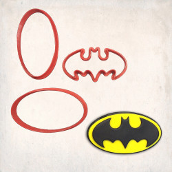 Batman Logo Detay Kurabiye Kalıp Seti 3’lü