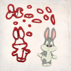 Bugs Bunny Bebek Detay Kurabiye Kalıp Seti 13’lü