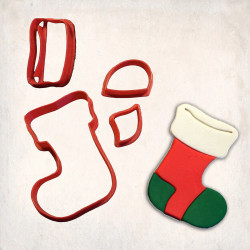 Noel Çorabı Detay Kurabiye Kalıp Seti 4’lü