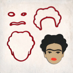 Frida Kahlo Detay Kurabiye Kalıp Seti 4’lü