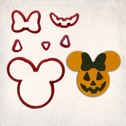 Cadılar Bayramı – Minnie Mouse Detay Kurabiye Kalıp Seti 6’lı