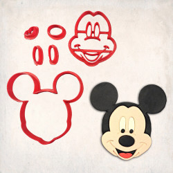 Mickey Mouse Detay Kurabiye Kalıp Seti 6’lı