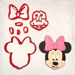 Minnie Mouse Detay Kurabiye Kalıp Seti 7’li