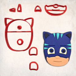 PJ Mask Kedi Detay Kurabiye Kalıp Seti 9’lu