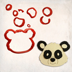 Panda Yüz Detay Kurabiye Kalıp Seti 9’lu