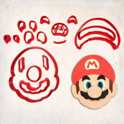 Super Mario Detay Kurabiye Kalıp Seti 17’li