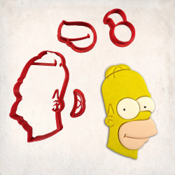 Simpsons Homer Simpson Detay Kurabiye Kalıp Seti 4’lü