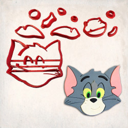Tom ve Jerry Kedi Detay Kurabiye Kalıp Seti 10’u