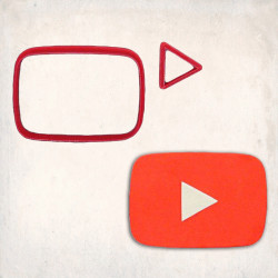 Youtube Logo Detay Kurabiye Kalıp Seti 2’li