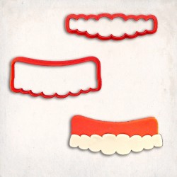 Protez Diş Detay Kurabiye Kalıp Seti 2’li