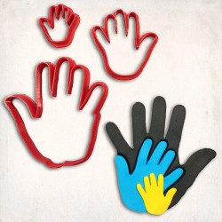 Yardımcı Eller Detay Kurabiye Kalıp Seti 3’lü