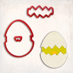 Yumurta Civciv Detay Kurabiye Kalıp Seti 3 Parça