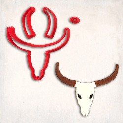 Texas Longhorn Detay Kurabiye Kalıp Seti 4 Parça