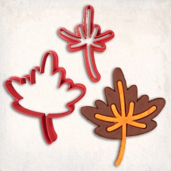 Sonbahar Yaprakları-2 Detay Kurabiye Kalıp Seti 2’li