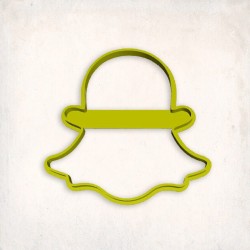Snapchat Logo Kurabiye Kalıbı Şekillendirici Kopat