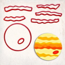 Jupiter Detay Kurabiye Kalıp Seti 7’li