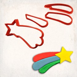 Halley Yıldızı Detay Kurabiye Kalıp Seti 4’lü