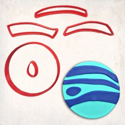 Uranüs Detay Kurabiye Kalıp Seti 5’li