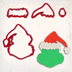 Yılbaşı Grinch Detay Kurabiye Kalıp Seti 4’lü