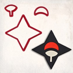 Naruto Uchiha Clan Detay Kurabiye Kalıp Seti 3’lü