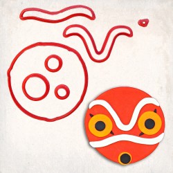 Princess Mononoke Detay Kurabiye Kalıp Seti 7’li