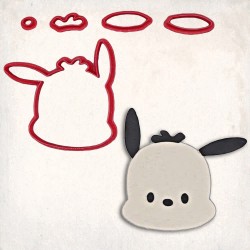 Sanrio Pochacco Detay Kurabiye Kalıp Seti 5’li