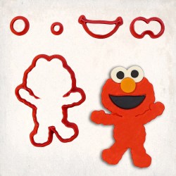 Susam Sokağı Bebek Elmo Detay Kurabiye Kalıp Seti 5’li