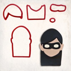 The Incredibles Violet Parr Detay Kurabiye Kalıp Seti 5’li