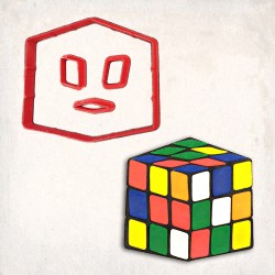 Rubik Küpü Detay Kurabiye Kalıp Seti 4’lü
