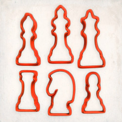 Satranç Kurabiye Kalıp Set 6’lı