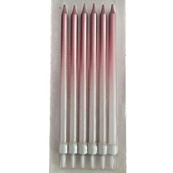 Pasta Mumu 6'lı - Pembe - Sedef - 15 cm