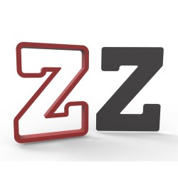 11cm Z harfi Kurabiye Kalıbı
